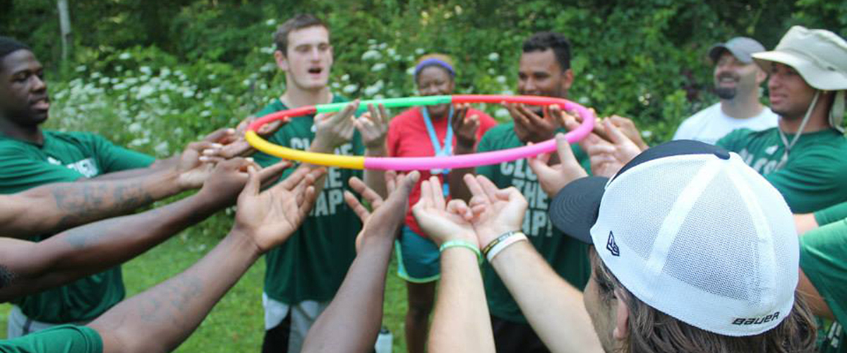 campers forging new bonds at group outing camp