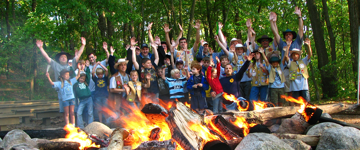 around the campfire at adventure guides