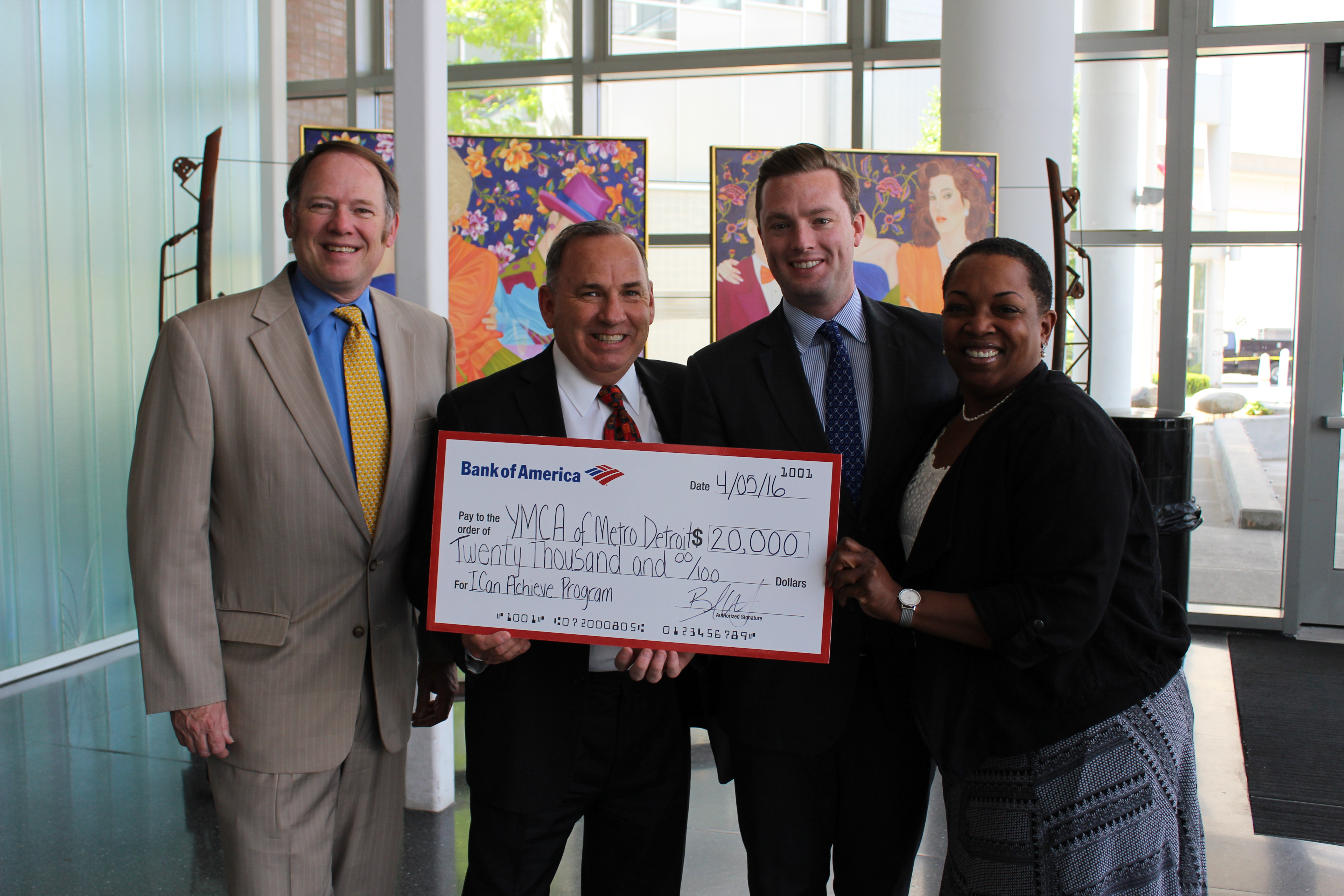 Bank of America donates $20,000 to support youth achievement in Metro Detroit