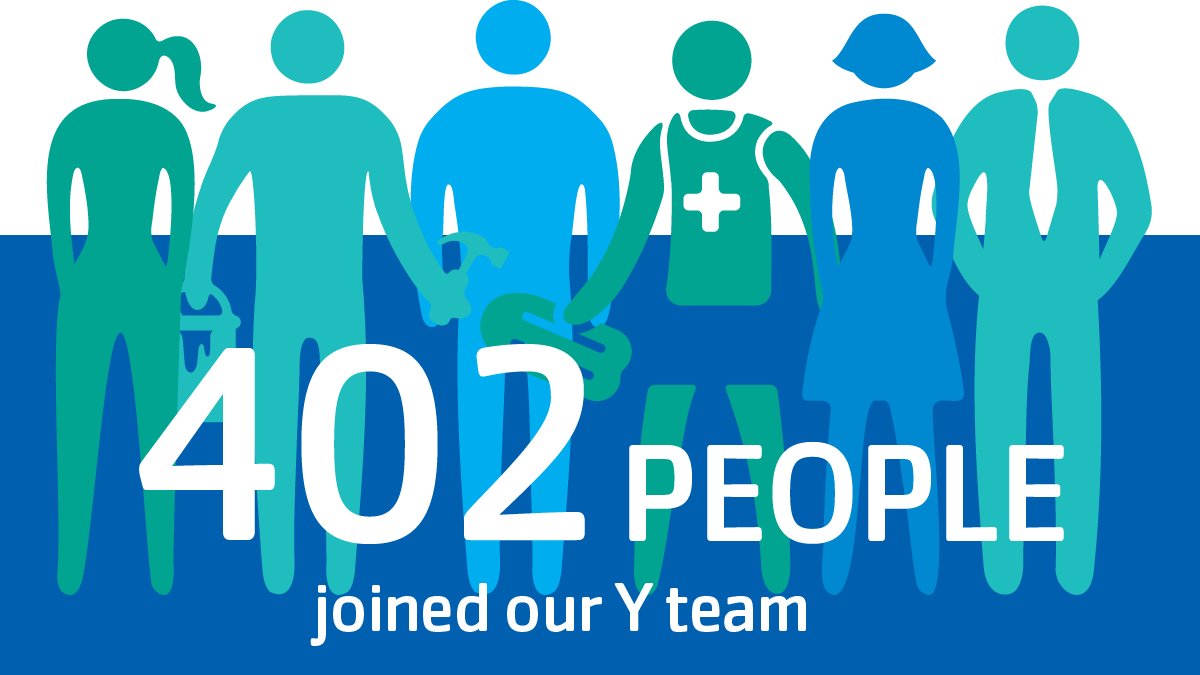 402 people joined our Y team