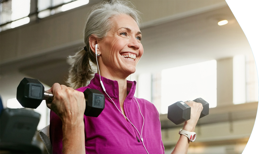 Older Adult exercising at the YMCA