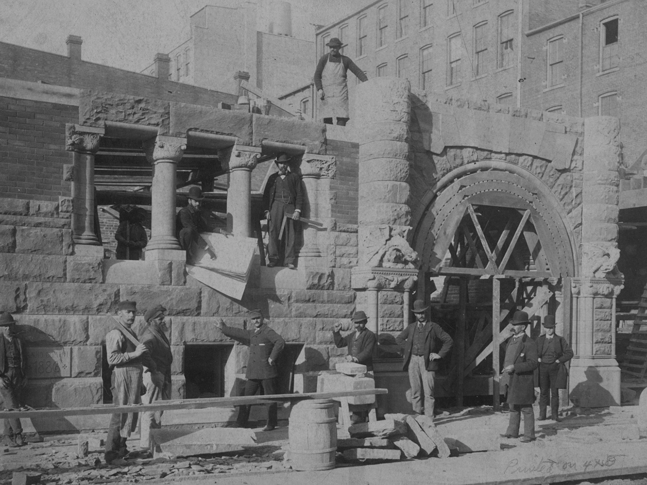construction of historic YMCA in Detroit